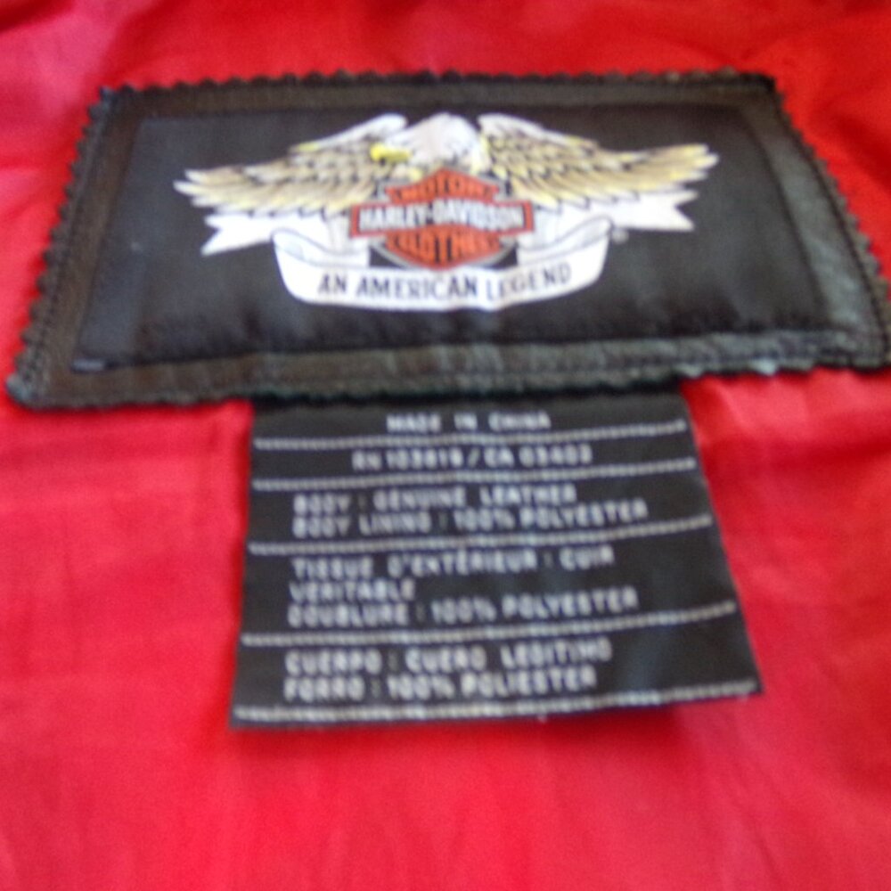 Harley Davidson Women's Leather Jacket Large - Picture 10 of 16